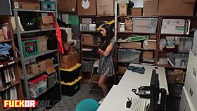 Brunette teen talked into riding cock 😘