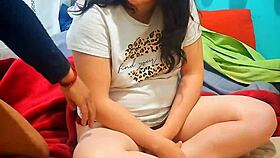 Mexican prostitute starts casting with best blowjob interview