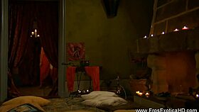 Exotic indian couple shares intimate moments together