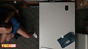 Brunette teen talked into riding cock 😘