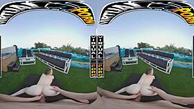 Blonde with BIG TITS gets clothes RIPPED in dripping WET sex