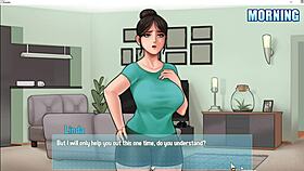 i got a sneaky handjob from the big breasts maid with her monster cock