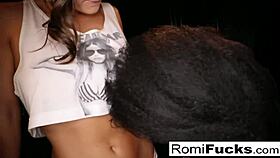 romi has lesbian fun with big tits ass and pussy