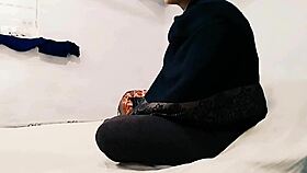 Indian babe with big tits gets horny and enjoys fast sex.