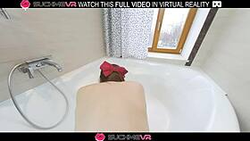 i love watching angie elif deepthroat in the bathroom then get fucked hard in vr