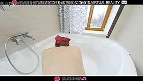 i love watching angie elif deepthroat in the bathroom then get fucked hard in vr