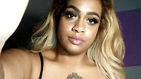 Bbw model tries on lingerie set