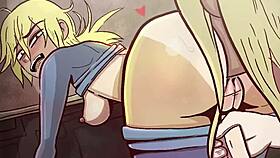 Integra Bends Over For Seras's Futanari Doggystyle Fuck