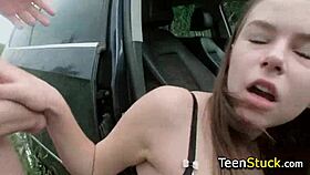 I bent over in the car for wild doggystyle