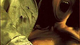 in vintage times, a bizarre threesome unfolds with masked hairy participants