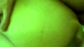 Feeling naughty, she gives a passionate blowjob leading to a creampie in homemade video