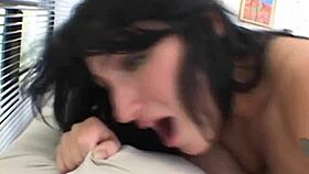 Ass fucked amateur teen brunette with small tits