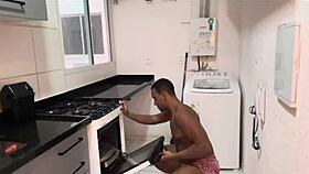 He called me to see the little oven, I ended up eating the little ass