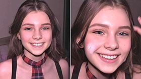 Beautiful college cutie submits to doggystyle quickie, filled with cum.