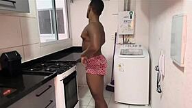 He called me to see the little oven, I ended up eating the little ass