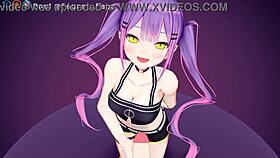 T●wa-sama delivers a devilish handjob in this monster pov hentai.