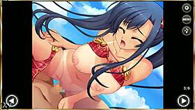 guan yu in swimsuit from shinrenki musou tenka touitsu den gif