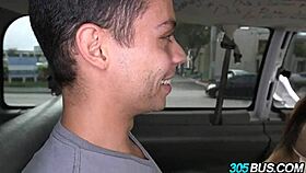 Juicy Latina Ass Humiliated and Fucked by Whore on Public Bus