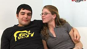 नॉर्मल स्लट ग्लासेस में पति को देखाती है बीबीसी से जोर से चोदाई