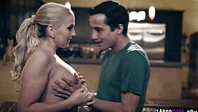 Busty Stepmom Has Sex With Stepson And Loves His Young Dick