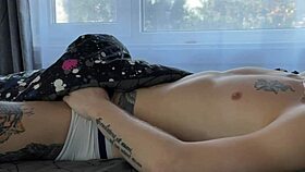 guy starts his morning with masturbation and cumshot instead of breakfast