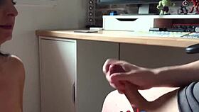 pov video of a cute british babe chatting with a nerd