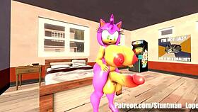 Echoen’s Growing Fun Commission Delivers Intense Shemale Anal Action!