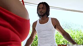 Jay Bangher massages crystal chase's big tits then fucks her with his monster cock