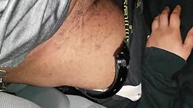 The amateur performer practices her oral skills in a homemade video