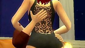 redhead couple enjoys a casual fuck in the bedroom