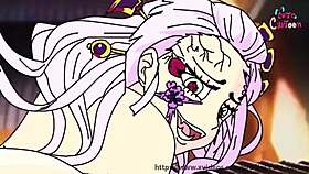 Demon Slayer - Daki And Tanjiro In Hentai Action