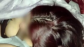 Watching movies with my neighbor while sucking his dick