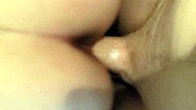 husband sneaks in to fuck his wife's creamy pussy during her work break