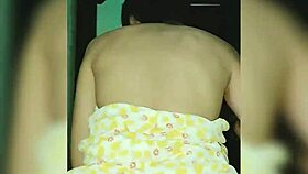 Hey, caught my cousin dressing after a shower, things got wild at my uncle's house!