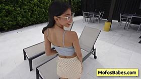 Petite flexible teen 18+ slut sona bella performs amazing wet deepthroat on jmacs hard cock?