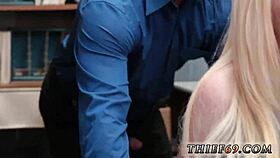 Blonde Teen In Uniform Tied Up By Old Police Officer