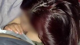 Watching movies with my neighbor while sucking his dick