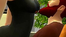 redhead couple enjoys a casual fuck in the bedroom