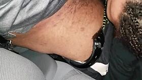 The amateur performer practices her oral skills in a homemade video