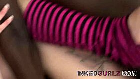 inked gurlz southern belle turns bad with black cocks.