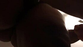 Wife bent over in bedroom for doggystyle with big ass on phone.