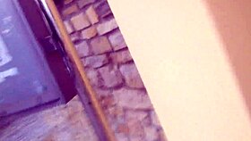 Young 18+ transsexual engages in naked outdoor sex in the city