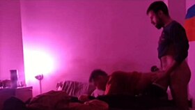 Intense gay sex in the room with my macho partner, full of passion!