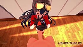 Genshim impact hentai - amber handjob blowjob boobjob and fucked with cum in her mouth and pussy 1 2