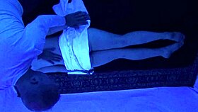 Gigi Breeze's Blacklight Massage Session