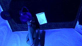 Gigi Breeze's Blacklight Massage Session