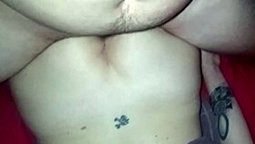 Fucked upside down well penetrated creampie!