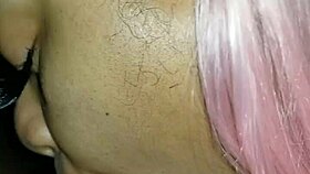 she loves sucking this big black cock so sloppy and wet