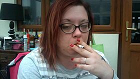 i woke up early, coughing on my first fag with bbw tina snua, that chubby british european smoking fetish turns me on so much