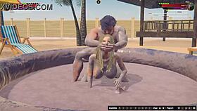 yo misty, ready to take okan's cock doggystyle in 3d fight?